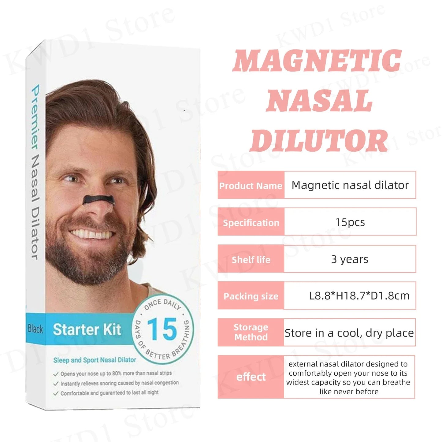 Magnetic Nasal Strips & Dilator Kit – Stop Snoring, Breathe Better