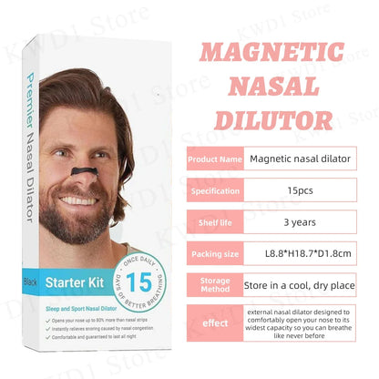 Magnetic Nasal Strips & Dilator Kit – Stop Snoring, Breathe Better