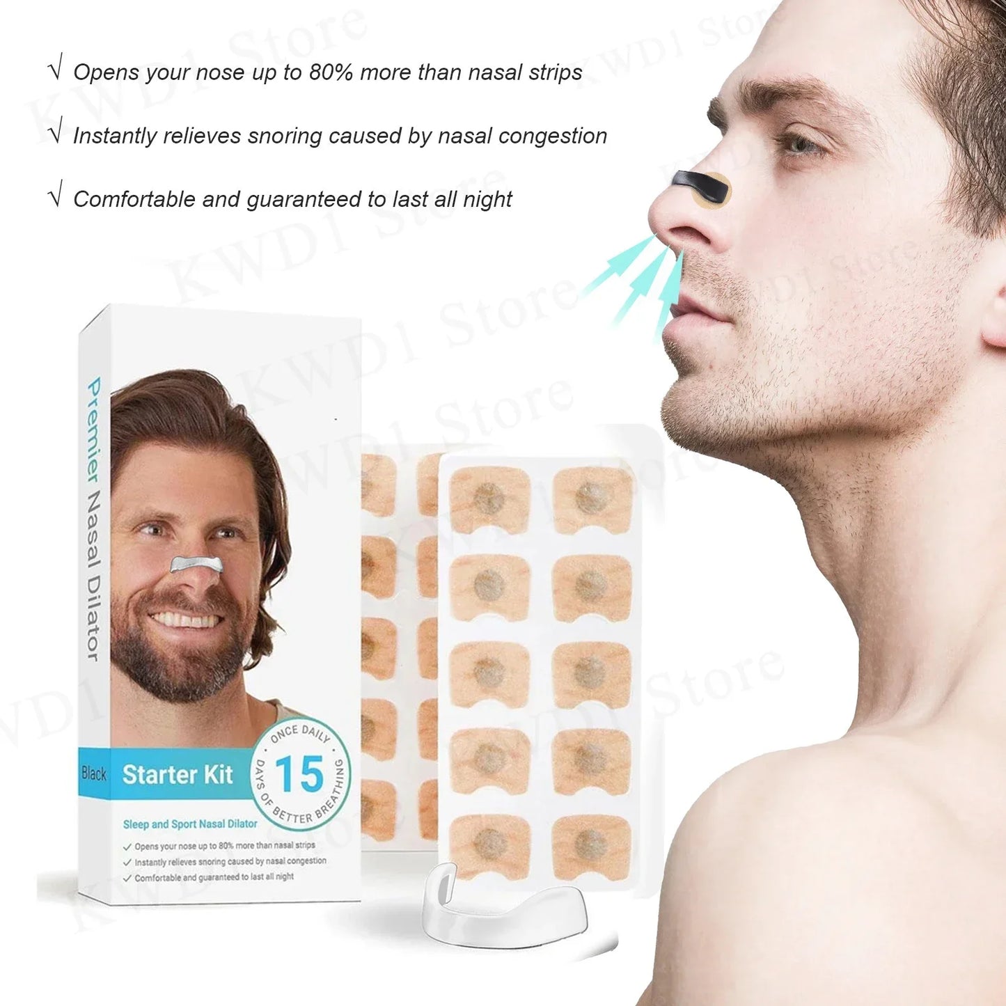 Magnetic Nasal Strips & Dilator Kit – Stop Snoring, Breathe Better