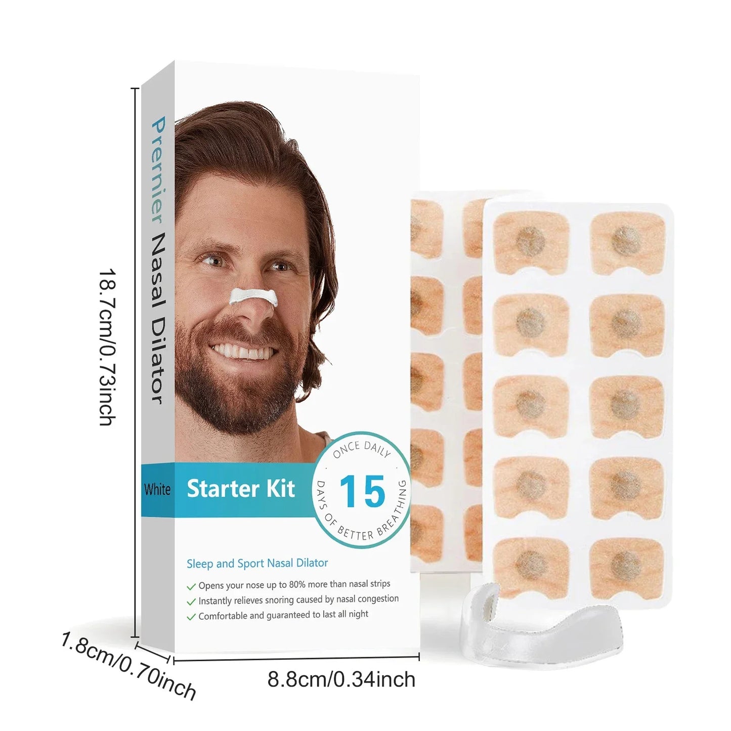 Magnetic Nasal Strips & Dilator Kit – Stop Snoring, Breathe Better