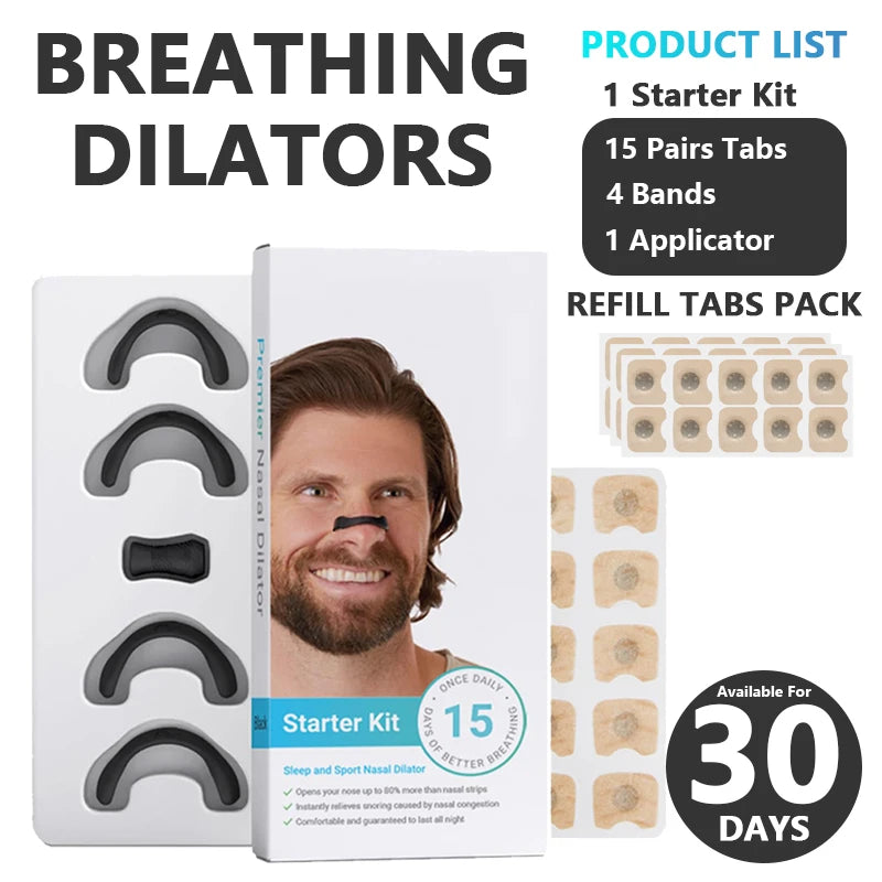 Magnetic Nasal Strips & Dilator Kit – Stop Snoring, Breathe Better
