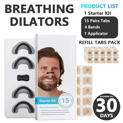 Magnetic Nasal Strips & Dilator Kit – Stop Snoring, Breathe Better